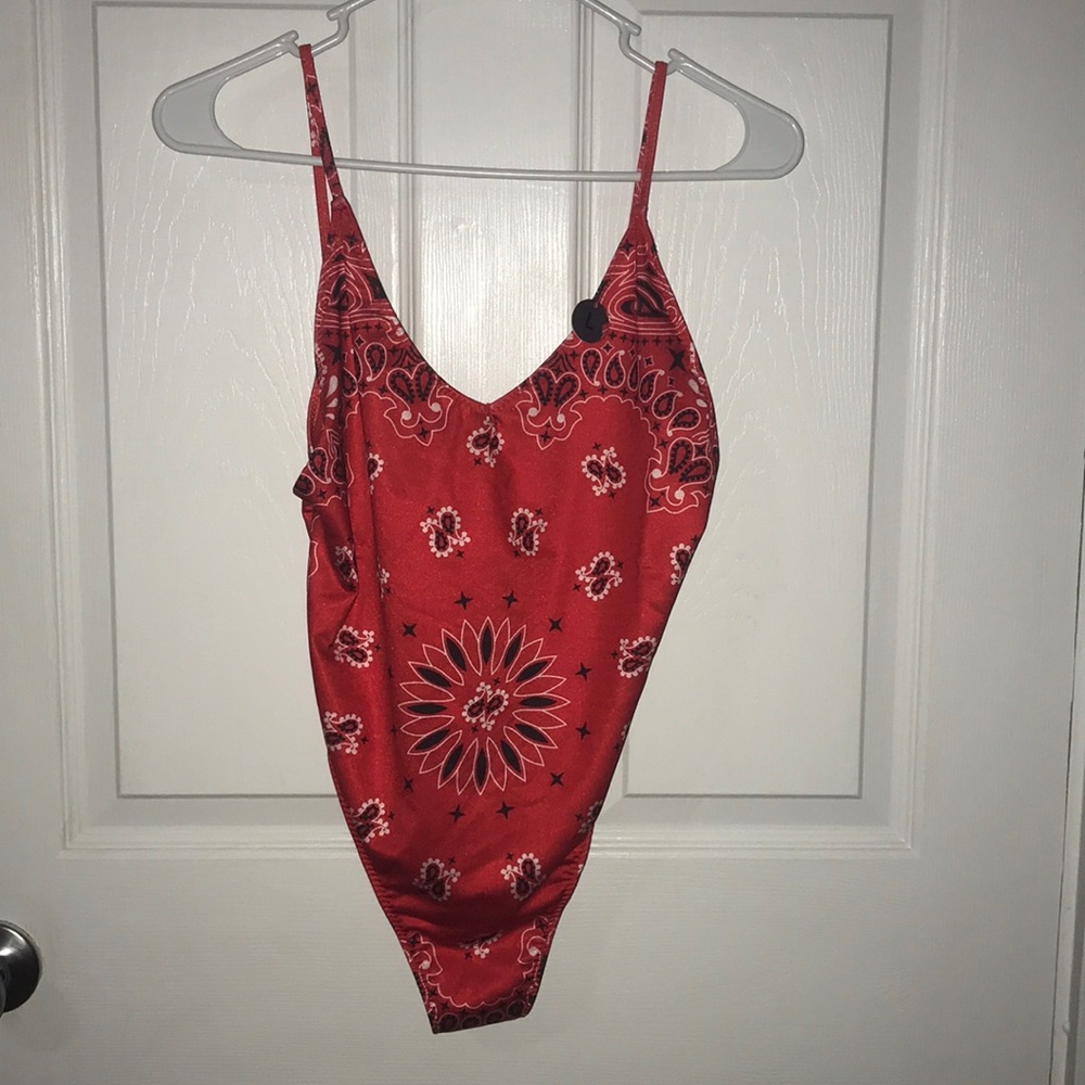 Forever 21 One Piece Bandana Print Bathing Suit